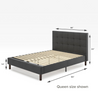 Lottie upholstered platform bed frame queen size shown