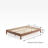 Wen Wood Deluxe Platform Bed Frame queen size dimensions