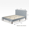 shalini upholstered platform bed frame queen size  Dimensions