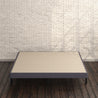 Upholstered Metal Box Spring with Wood Slats 4 inch