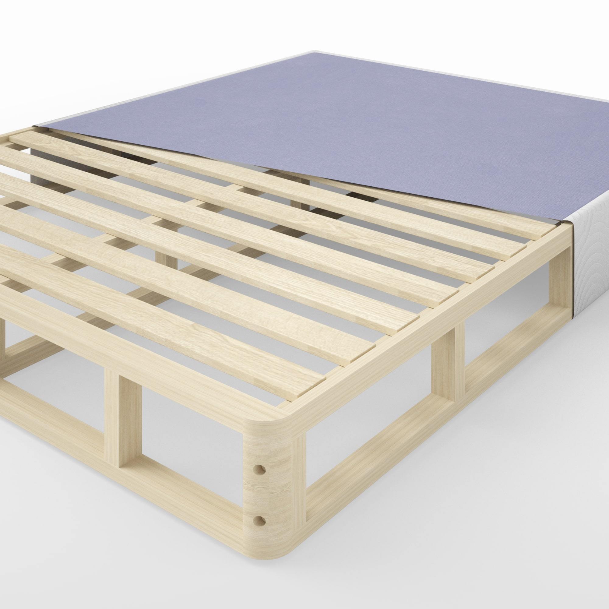 Edgar Wood Box Spring Zinus