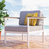 Pablo Aluminum and Acacia Wood Outdoor Armchair 