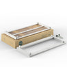 Pablo Aluminum and Acacia Wood Outdoor Table with Waterproof Cover