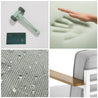 Pablo Aluminum and Acacia Wood Outdoor Sofa 