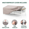 Pablo Aluminum and Acacia Wood Outdoor Sofa 