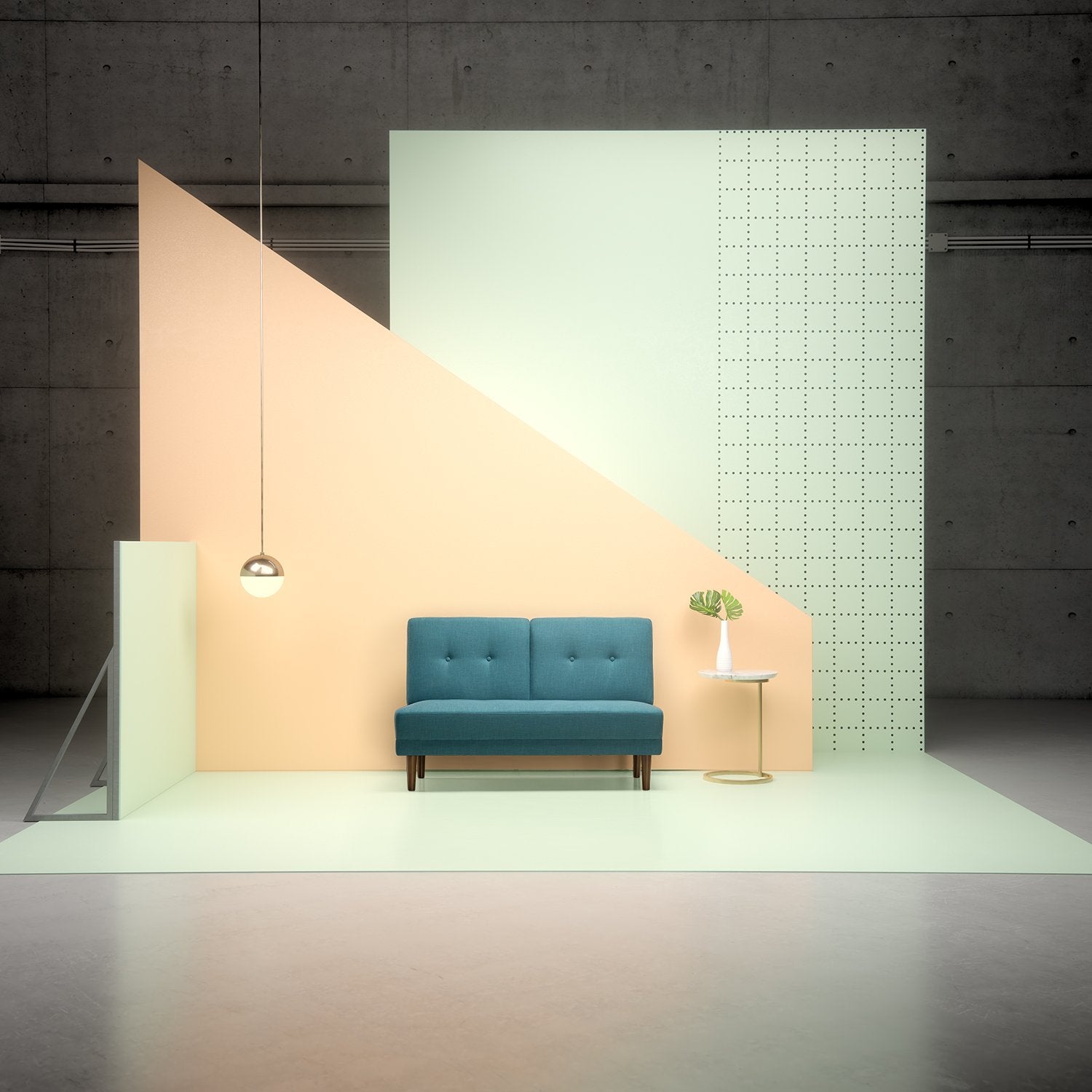 Juan Mid-Century Loveseat