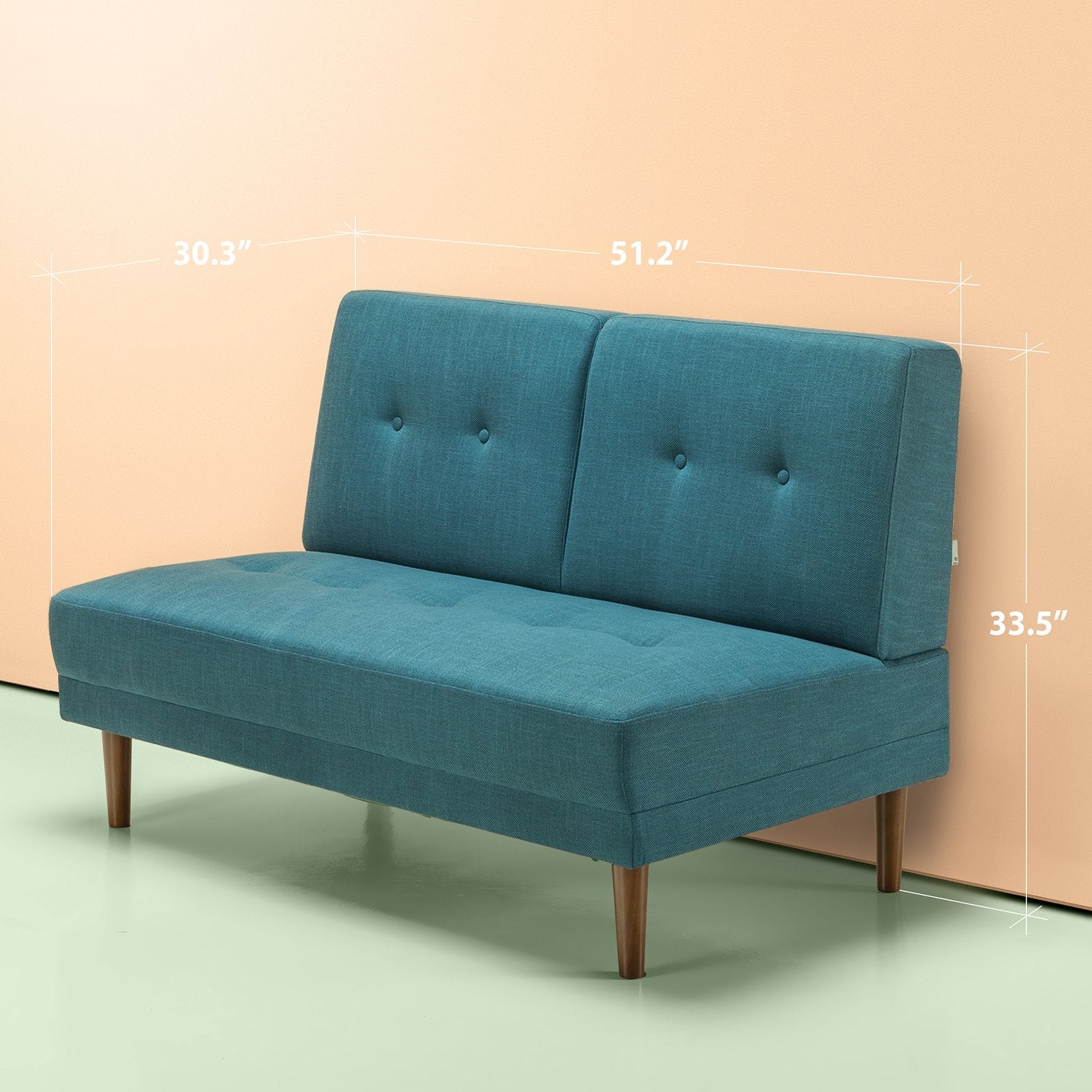 Juan Mid-Century Loveseat