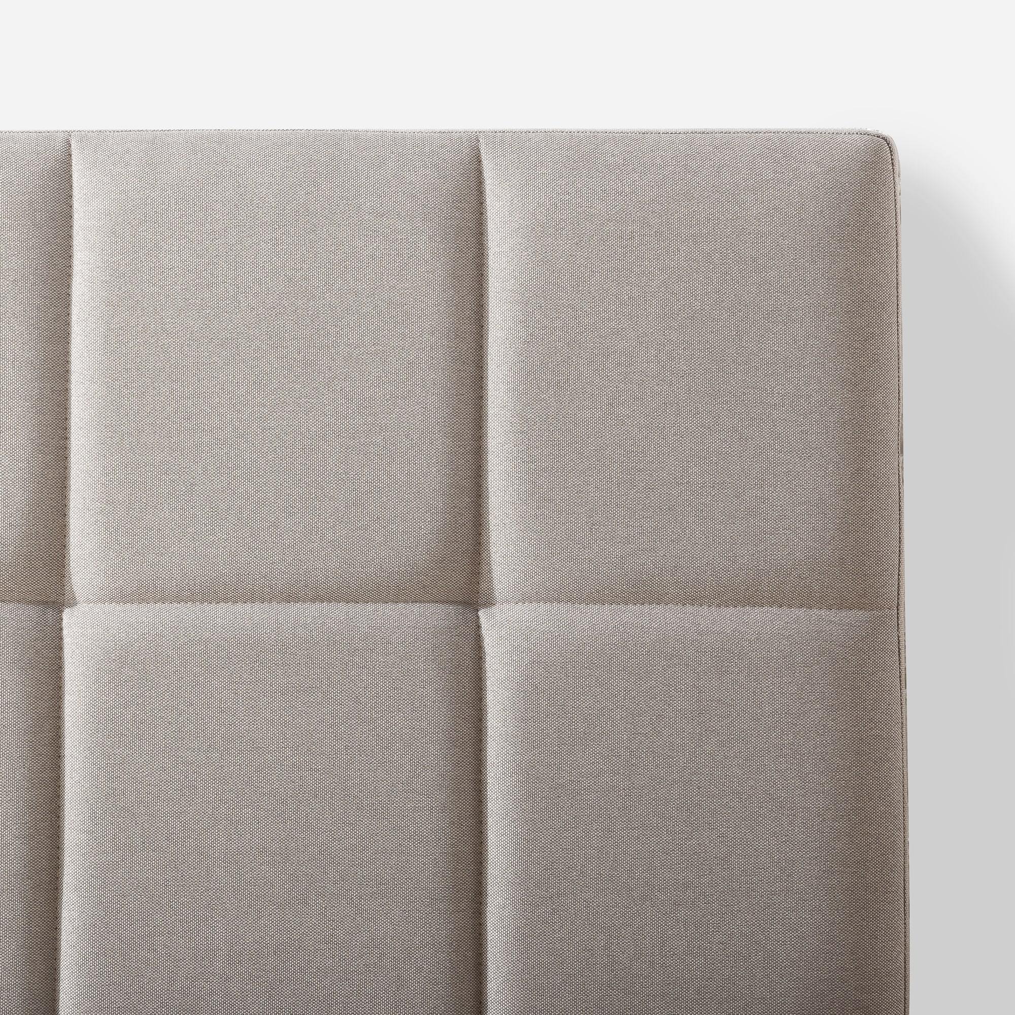 Lottie Upholstered Platform Bed Frame with Short Headboard Zinus