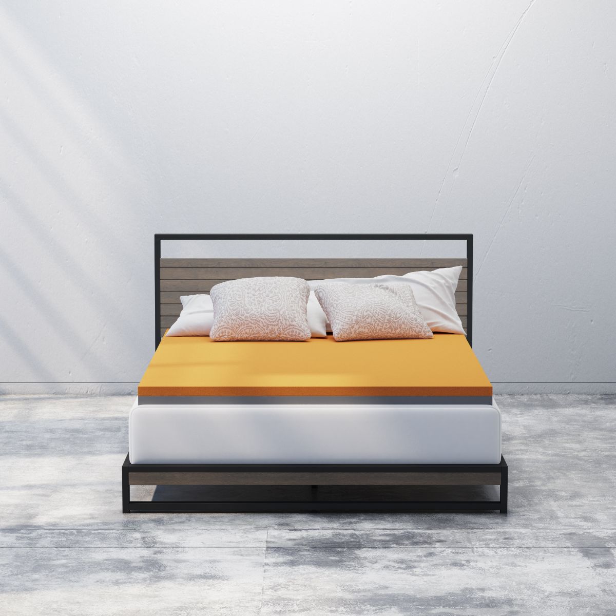 Lumbar Support TorsoTec Copper Memory Foam Mattress Topper